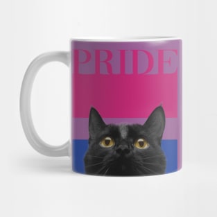 Vintage Black Cat Bisexual Pride Mug